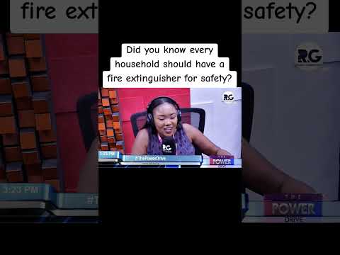 Did you know every household should have a fire extinguisher for safety?