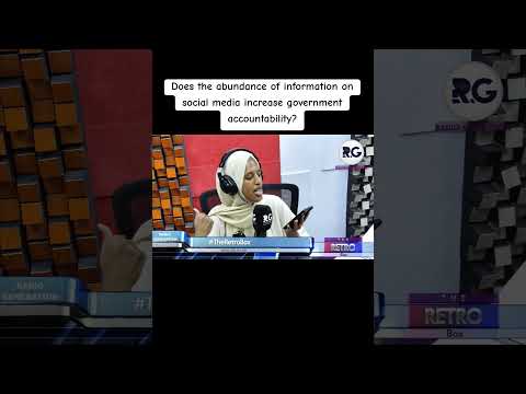 Does the abundance of information on social media increase government accountability?