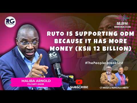 Ruto is supporting ODM Because It Has More Money (Ksh 12 billion):  Maliba Arnold