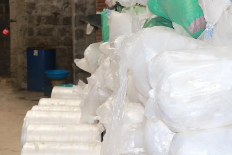 Banned plastic bags seized by NEMA in Njiru, Nairobi on October 8, 2026.