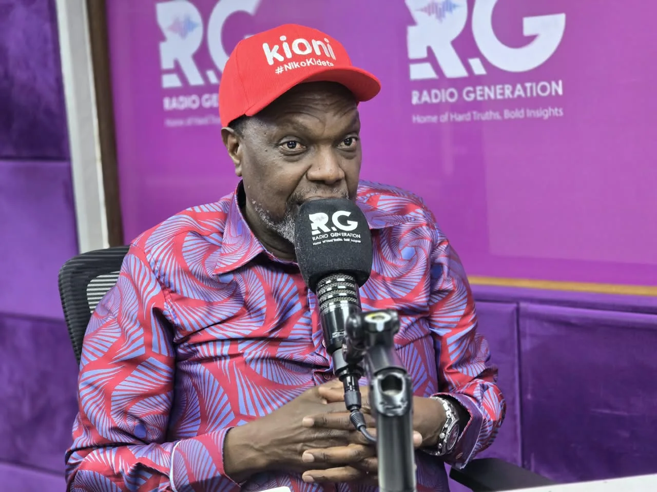 Jubilee Deputy Party Leader, Jeremiah Kioni, on a Radio Generation interview on October 8, 2026.