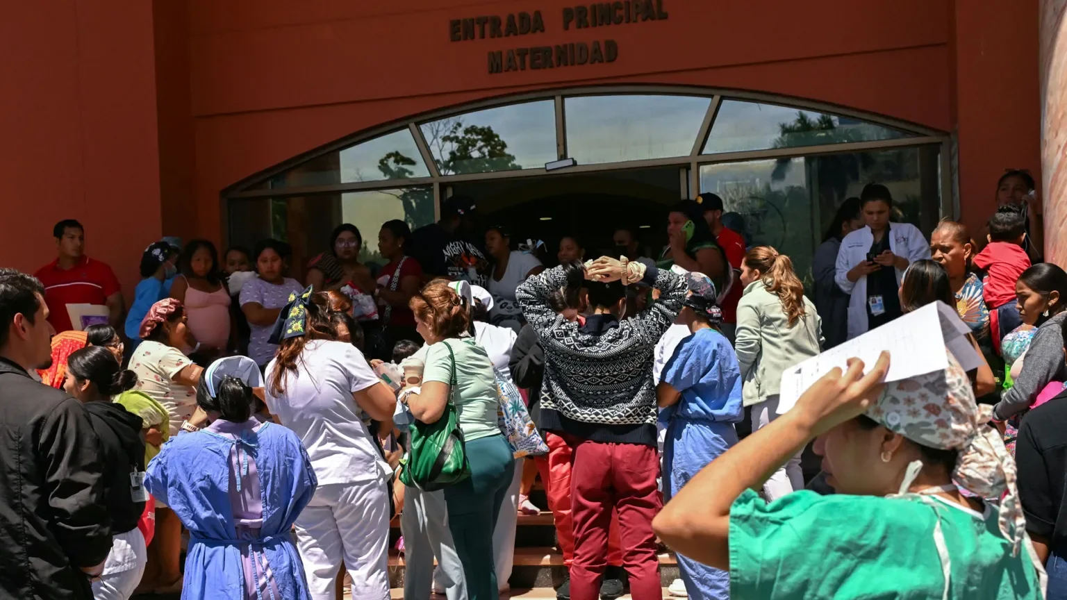 A maternity ward in Panama City was among the buildings evacuated during the tremors
