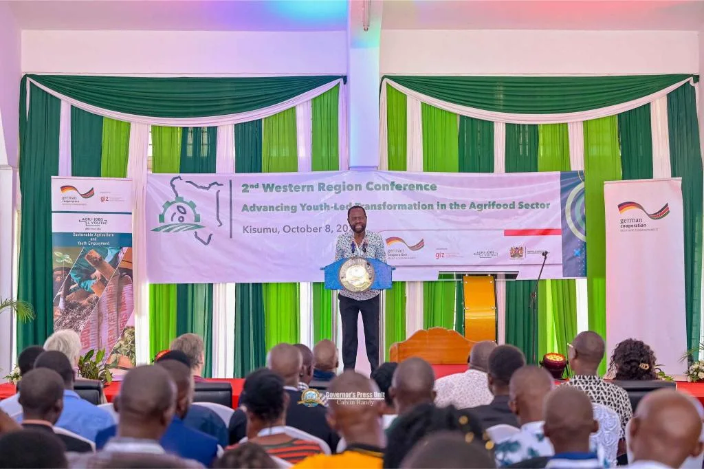 Kisumu Governor Anyang’ Nyong’o during the 2nd Western Region Youth Agribusiness Conference at Tom Mboya Labour College in Kisumu on October 8, 2026