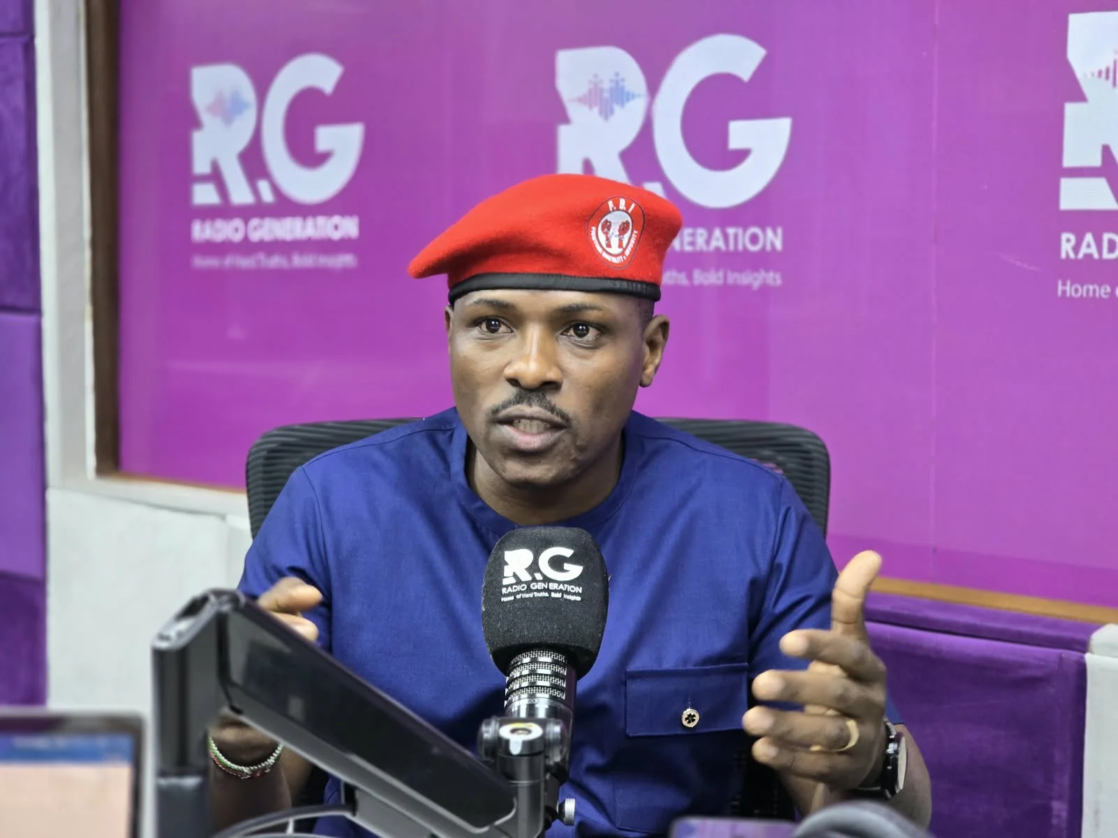 2027 Presidential Aspirant Patrick Osoi, during Radio Generation’s Powerfile show on October 12, 2026.