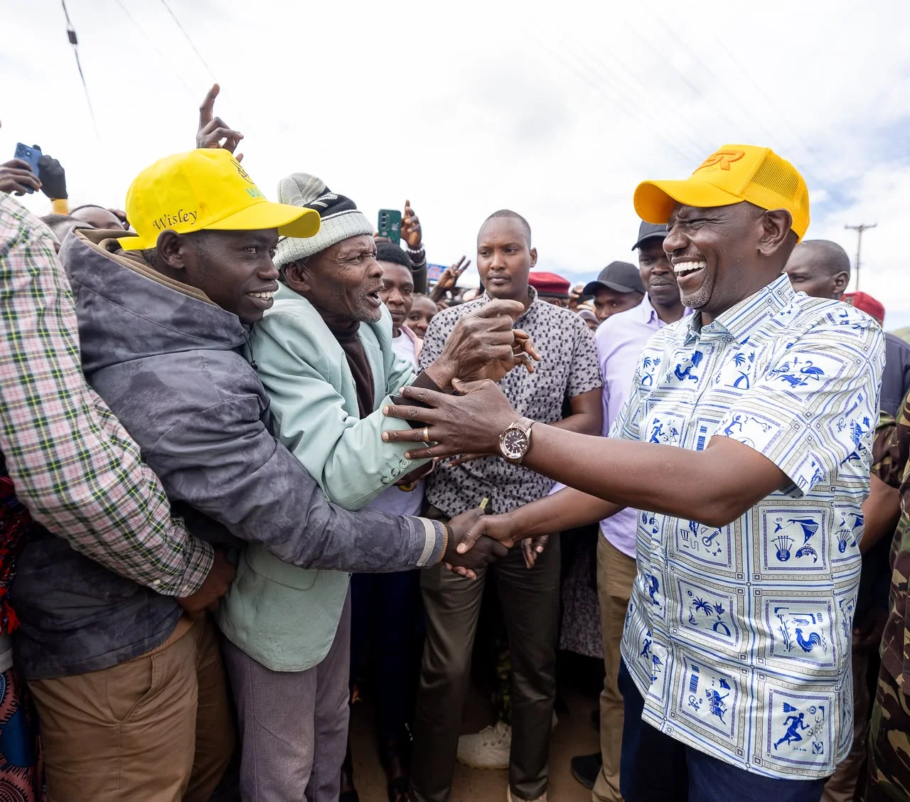 President William Ruto engaging the residents of Kapyego during his development tour of Elgeyo Marakwet County on October 13, 2026.