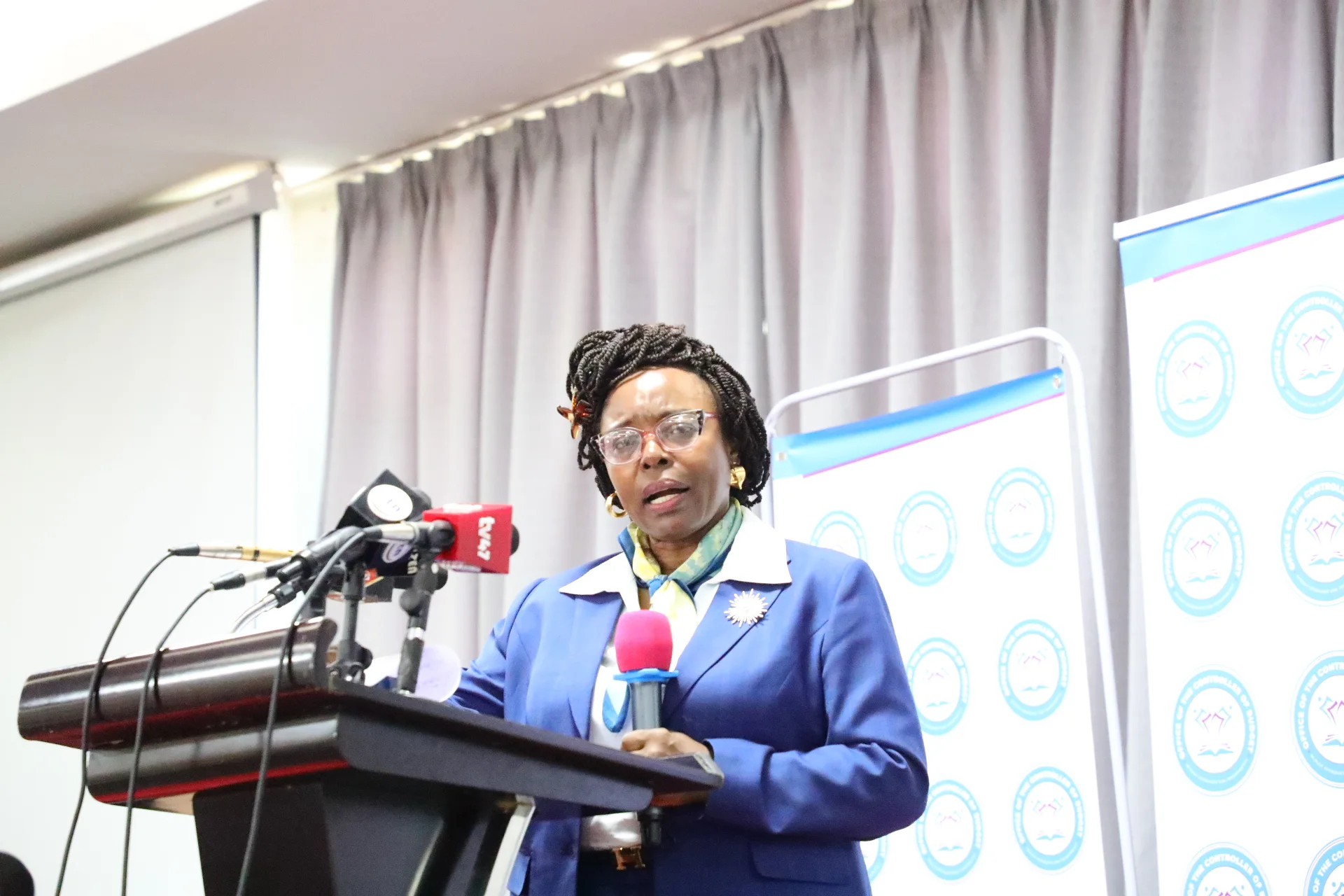 Controller of Budget Margaret Nyakang’o during a media breakfast engagement in Pride Inn Hotel, Athi River on 13th Oct, 2026. PHOTO/DAVID BOGONKO NYOKANG'I