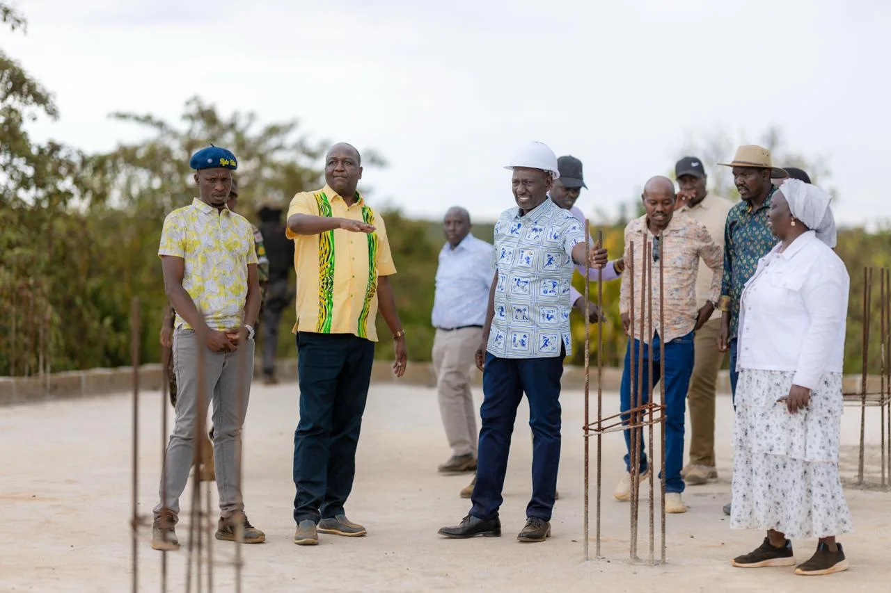 President William Ruto during the Inspection of the construction of Kongasis Teachers Training College in Churo, Tiaty Constituency, Baringo County, on October 13, 2026