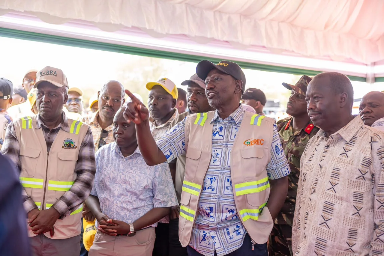 President William Ruto during the flagging off the Baringo's Last Mile Connectivity Project in Baringo North on October 14, 2026