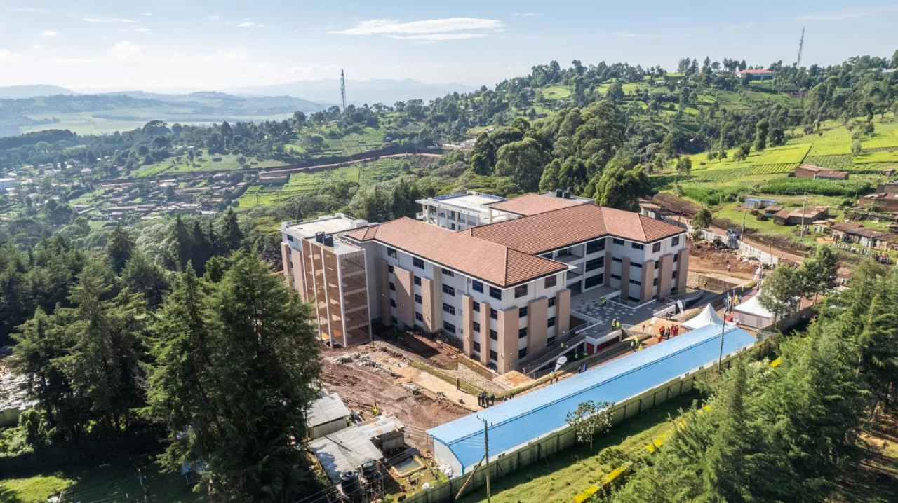 An aerial view of Koitaleel Samoei University College in Nandi Hills, Nandi County on October 17, 2026