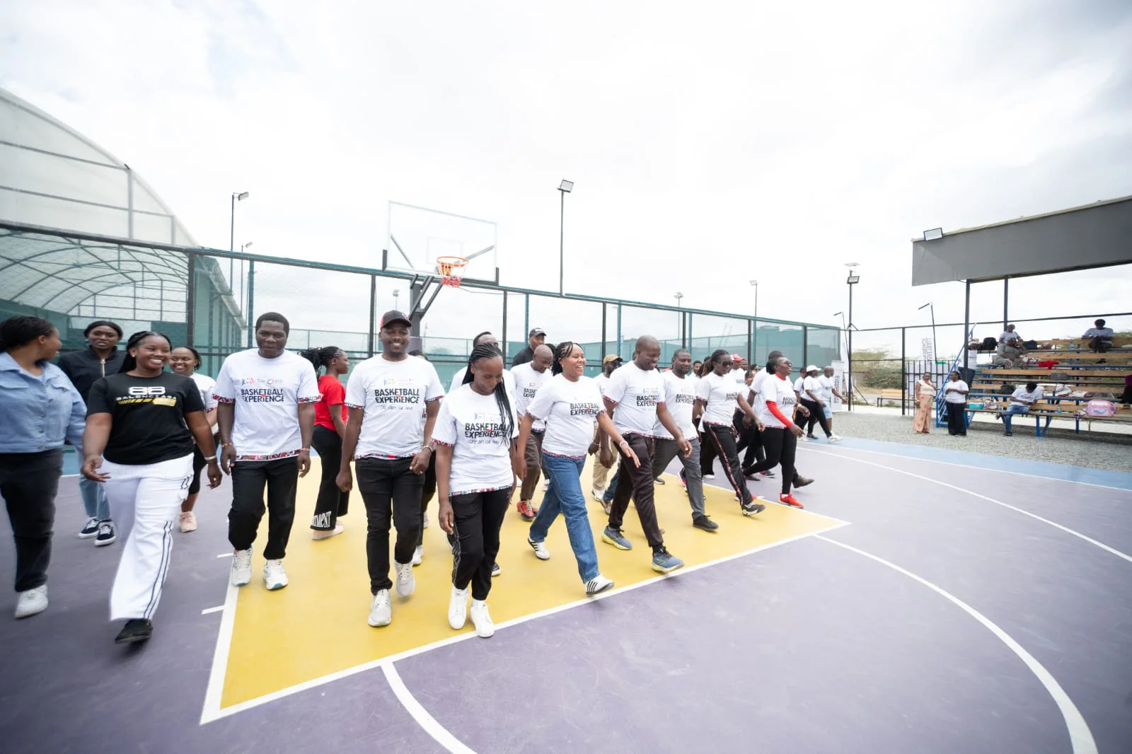 Teachers during the training at Fam Sport Arena in Kitengela.