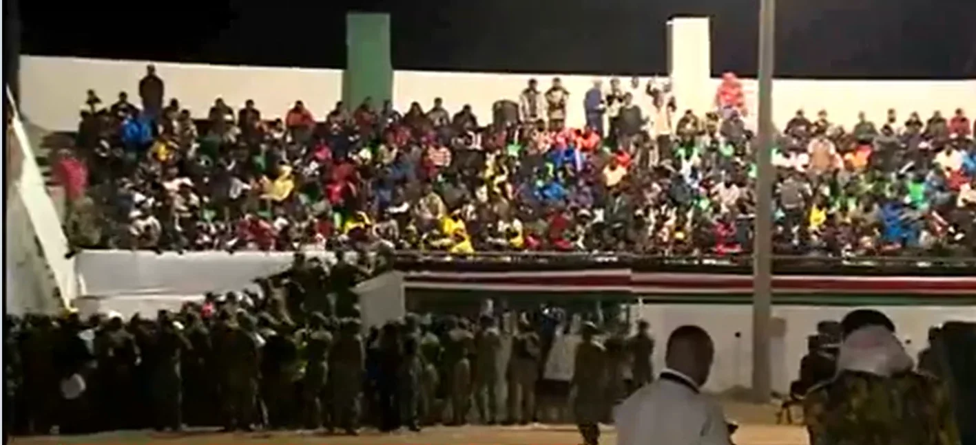 Kenyans thronging Kipchoge Keino on October 19, 2026 ahead of Mashujaa celebrations