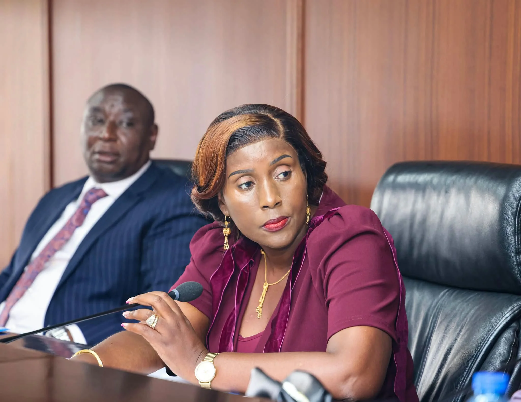 The National Assembly Committee on Social Protection Chairperson, Alice Ng’ang’a (Thika Town), chairing the committee session. Photo: Courtesy