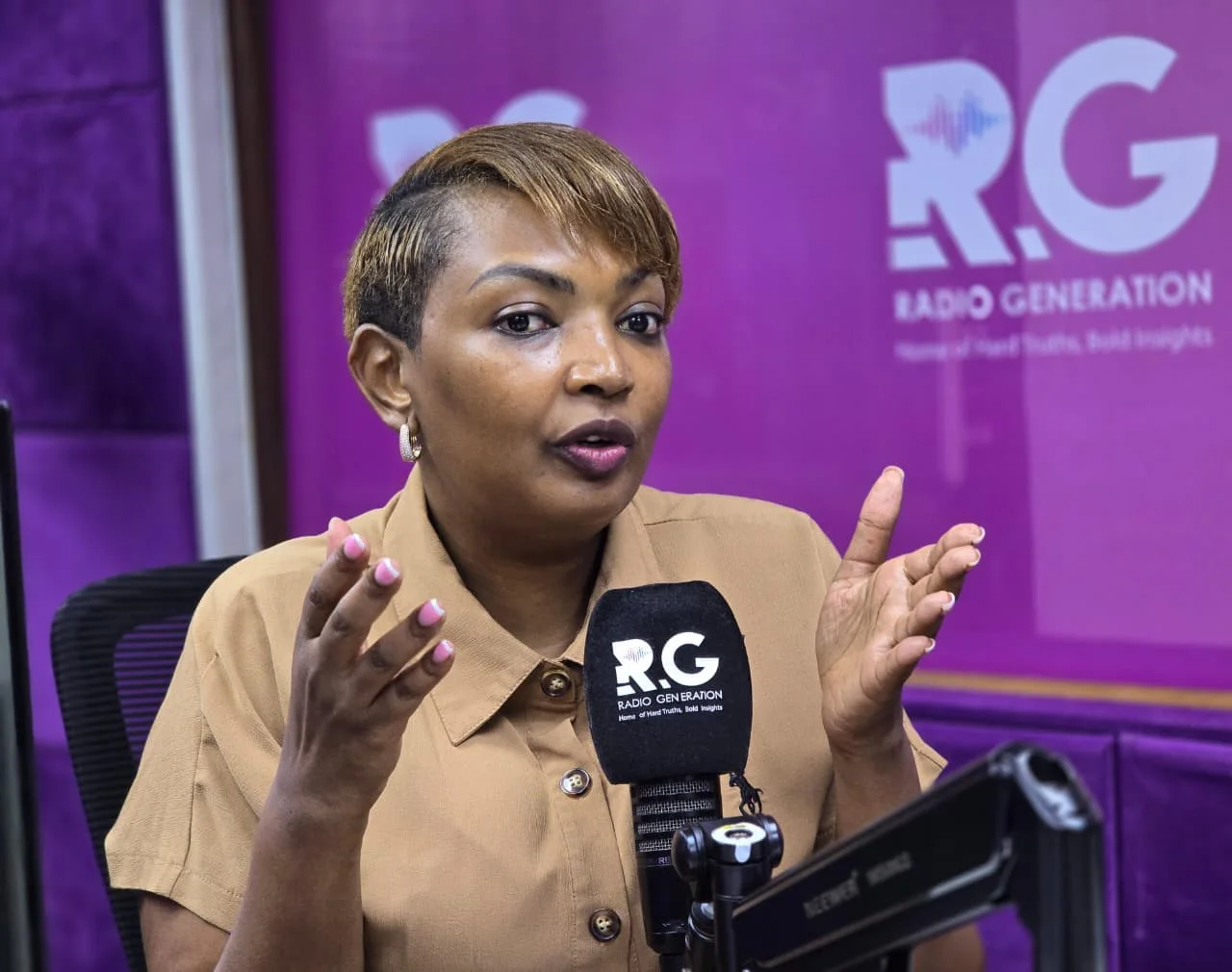 Nominated Senator Nairobi Karen Nyamu on a Radio Generation interview on October 23, 2026.