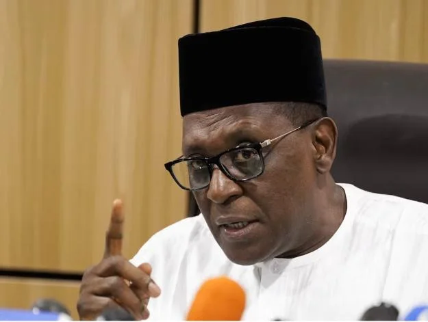 Professor Muhammad Ali Pate, Nigeria's Coordinating Minister of Health and Social Welfare, speaks during a ministerial press briefing on the Ebola outbreak, at the ministry's headquarters in Abuja, Nigeria, October 22, 2026.
