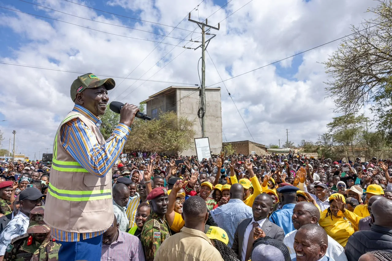 President Ruto speaking in Mwala during the commissioning of the Ksh1.47 billion Mwala Cluster Water Supply Project in Machakos County on Saturday, October 24, 2026.