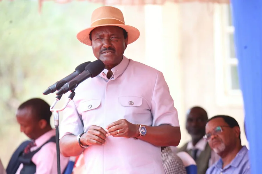 Wiper Patriotic Front leader Kalonzo Musyoka speaking during a thanksgiving service at the Seventh Day Adventist Church in Kamikau, Tharaka Ward on October 24, 2026. – PHOTO/HANDOUT
