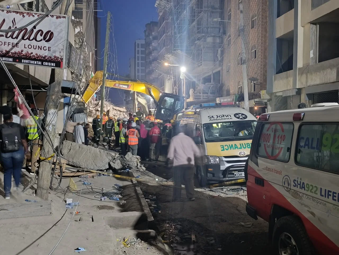Moment a woman was rescued from the collapsed Eastleigh building on October 24, 2026.