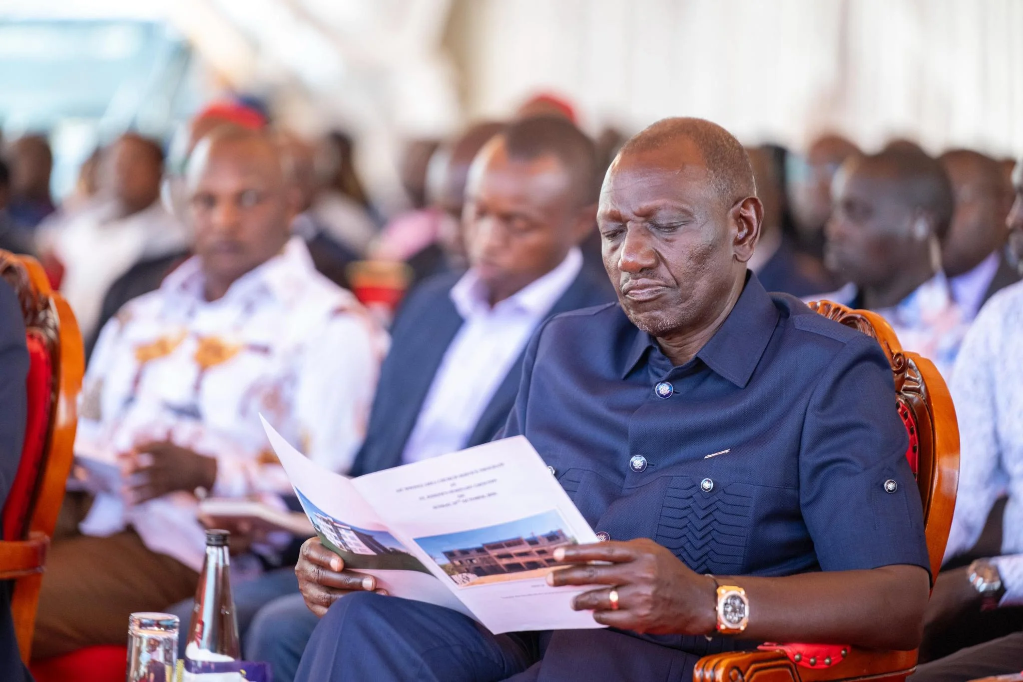 President William Ruto during a Sunday service at the Africa Inland Church (AIC) Kasina in Mwingi Constituency, Kitui County on October 25, 2026
