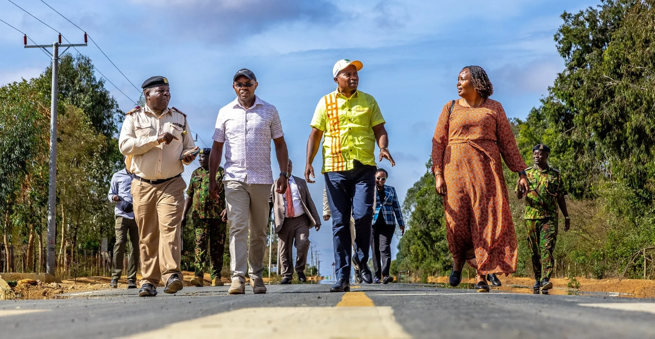 Deputy President Kithure Kindiki, accompanied by other leaders, during his development tour of Ol Moran, Laikipia West Constituency, Laikipia County, on October 26, 2026