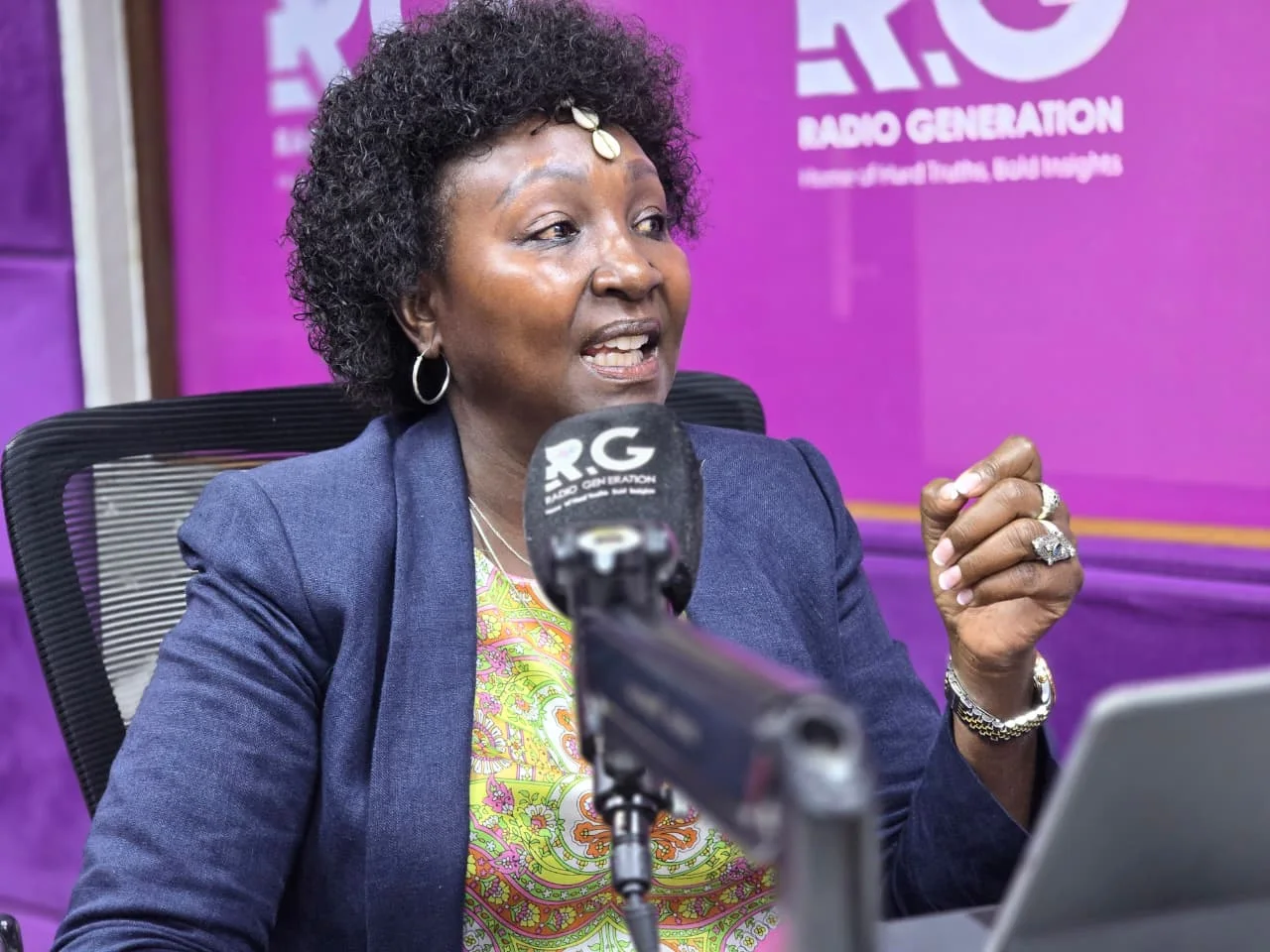 Deputy Speaker, National Assembly, Member, Justice and Legal Affairs Committee(JLAC) and Uasin Gishu Woman Rep, Gladys Boss Shollei, on a Radio Generation interview on October 28, 2026.