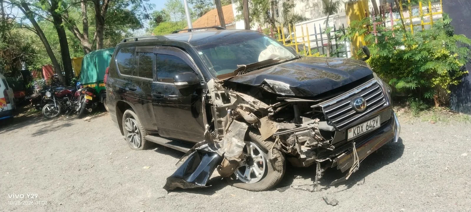 Toyota Black Prado, vehicle believed to have been used by the robbers in Kusumu County on October 28, 2026