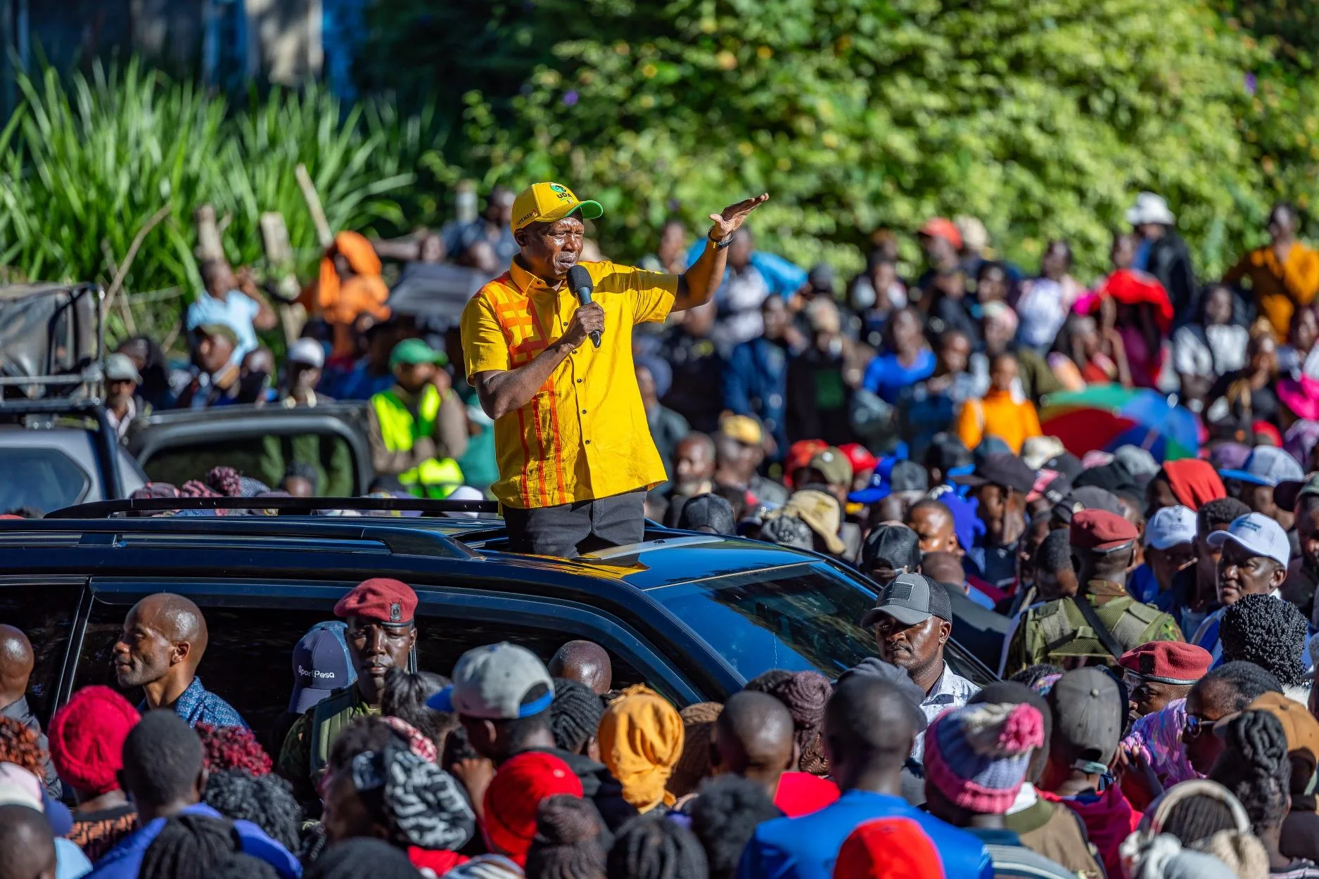 Deputy President Kithure Kindiki speaking in in Juja Constituency, Kiambu County on October 28, 2026. – PHOTO/DPCS